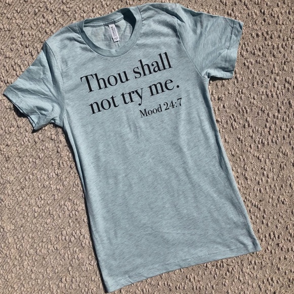 Sassy “thou shall not try me” tee - large - Picture 2 of 4
